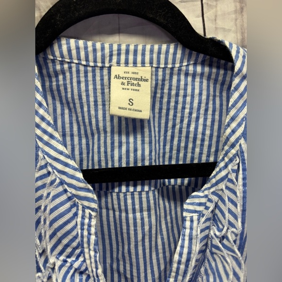 Abercrombie And Fitch Striped Blouse Small - Picture 2 of 6